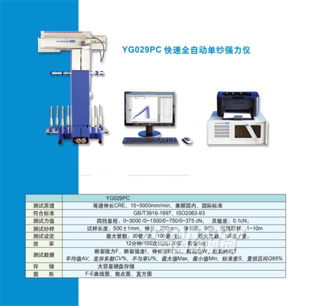 YG029Z型快速全自动单纱强力仪